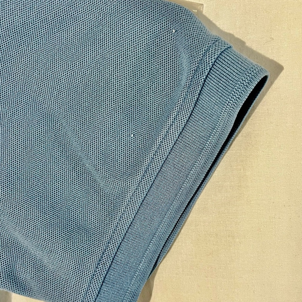 LL Bean Classic Blue Men's Polo Shirt - Picture 5 of 8